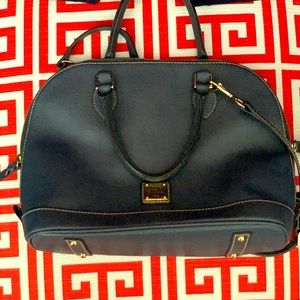 Dooney & Burke Blue Satchel with shoulder strap